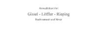 Anwaltssozietät Gissel-Löffler-Rieping Rechtsanwälte und Notare
